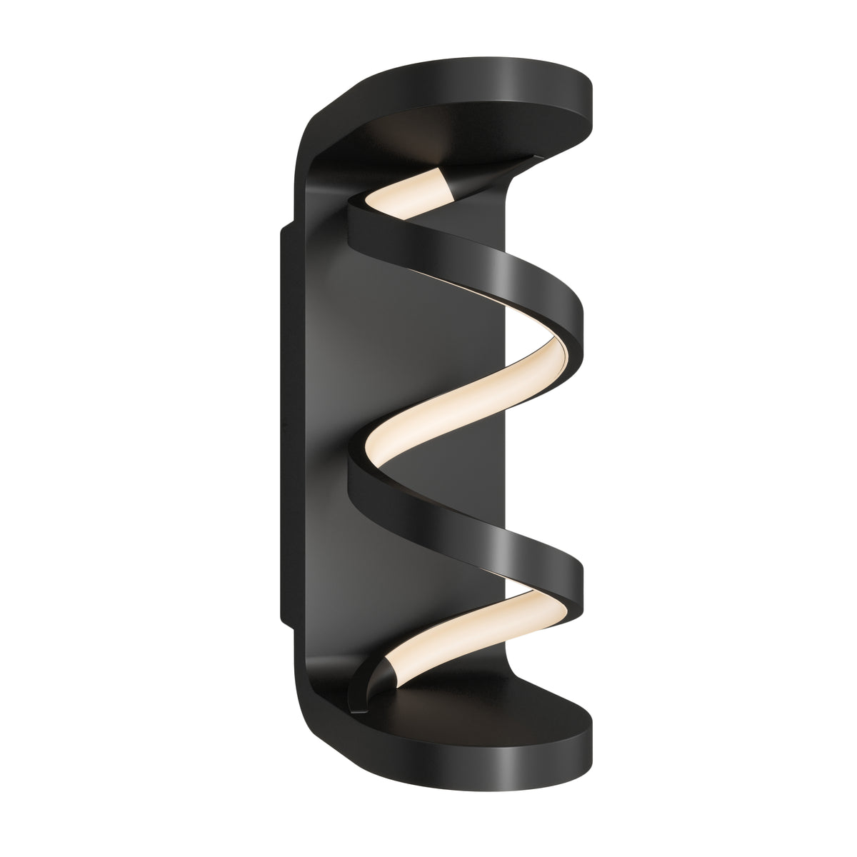 Swirl indoor-outdoor LED wall light