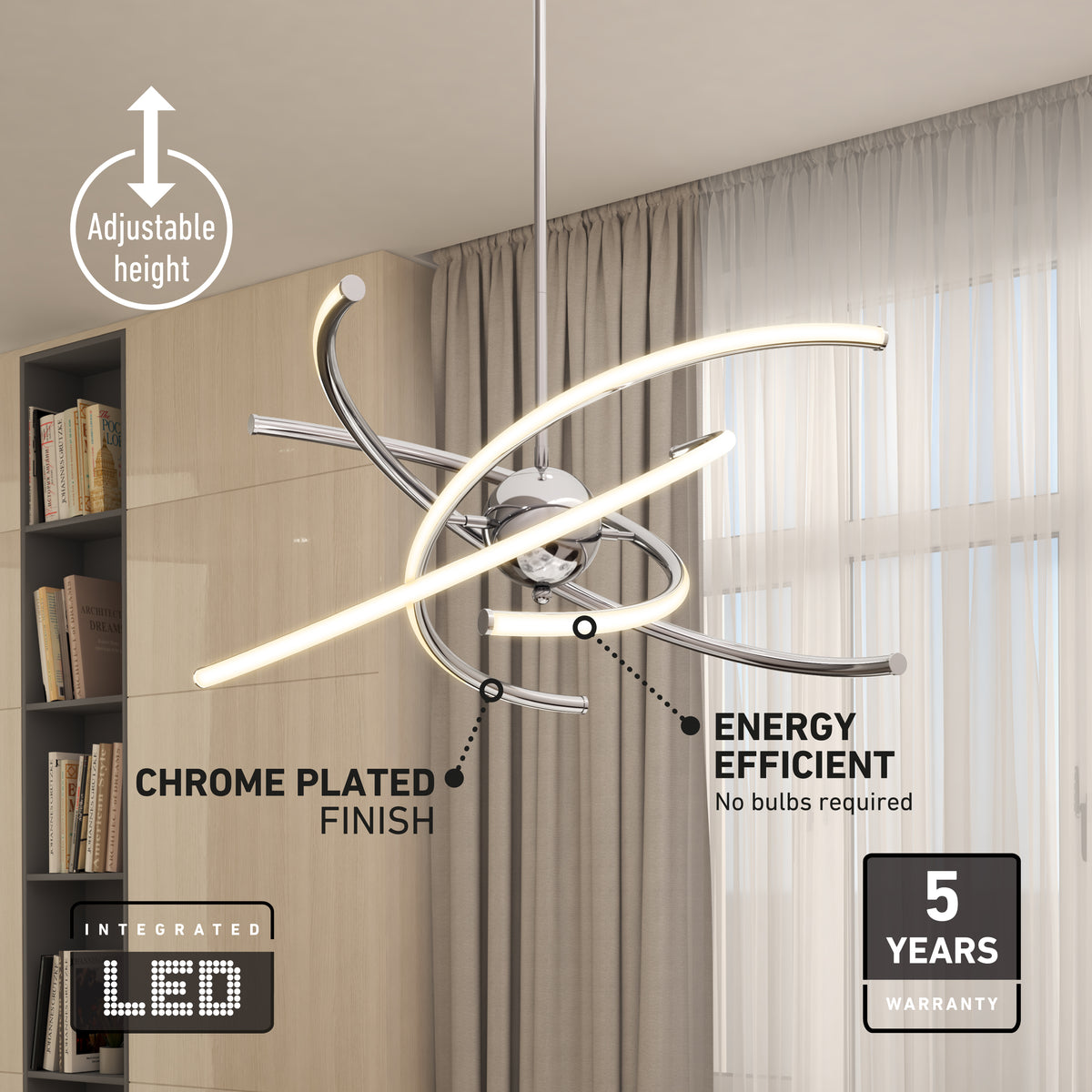 Silvio LED pendant light 3 CCT