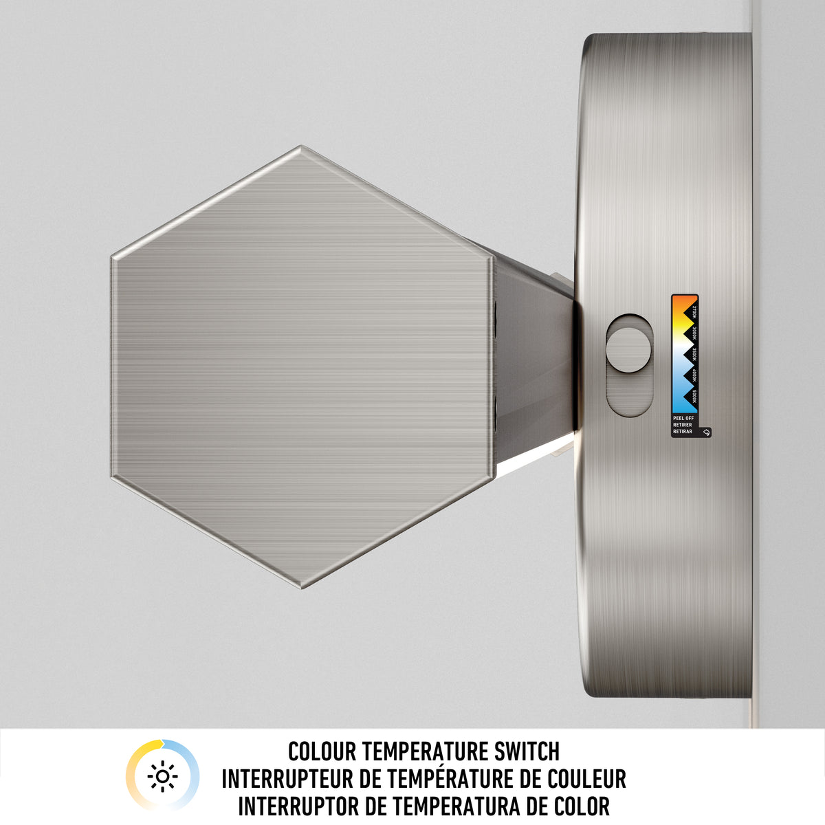 The Artika Ewen modern LED bathroom vanity light 5 CCT offers wall-mounted, adjustable color lighting for your mirror.