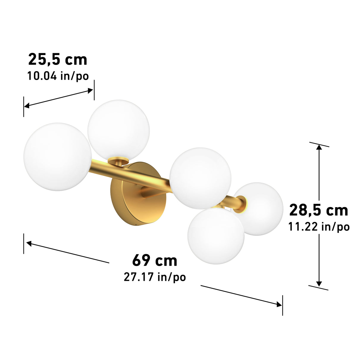 Bloom modern LED bathroom vanity light
