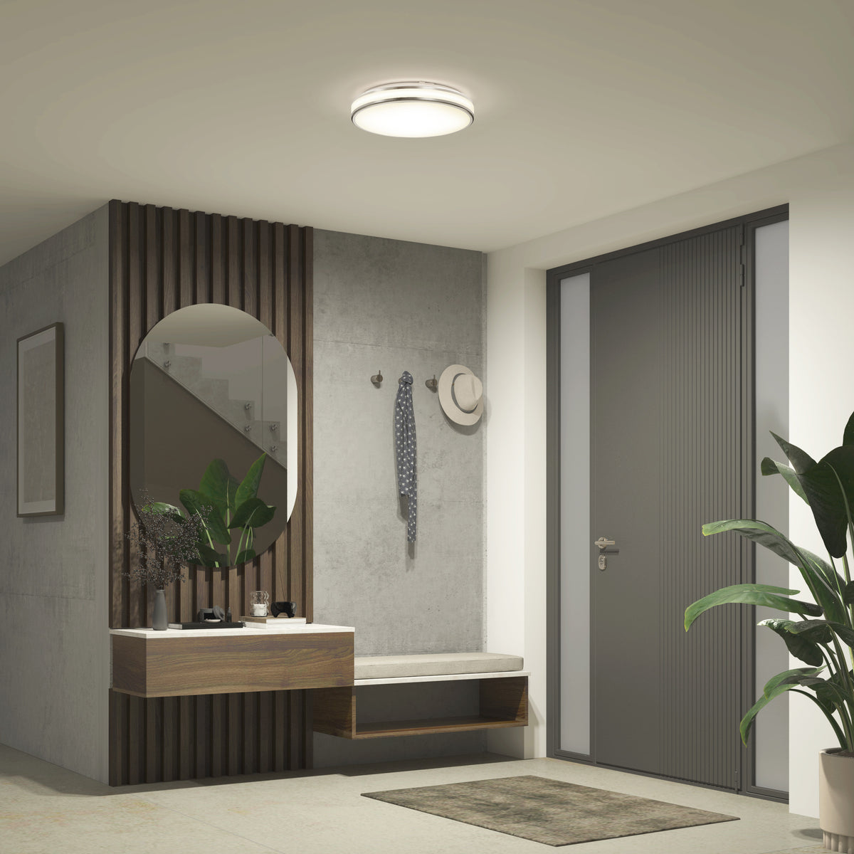 Hemisphere 15 in. LED flush mount light 5 CCT