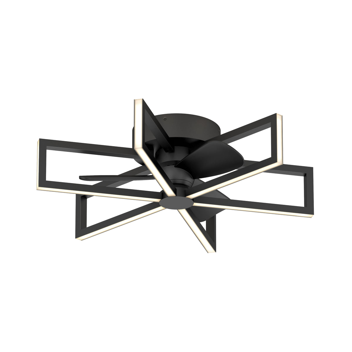 Swirl 67 cm (26 in.) LED moderno fandelier ventilador de techo con luz - control remoto incluido