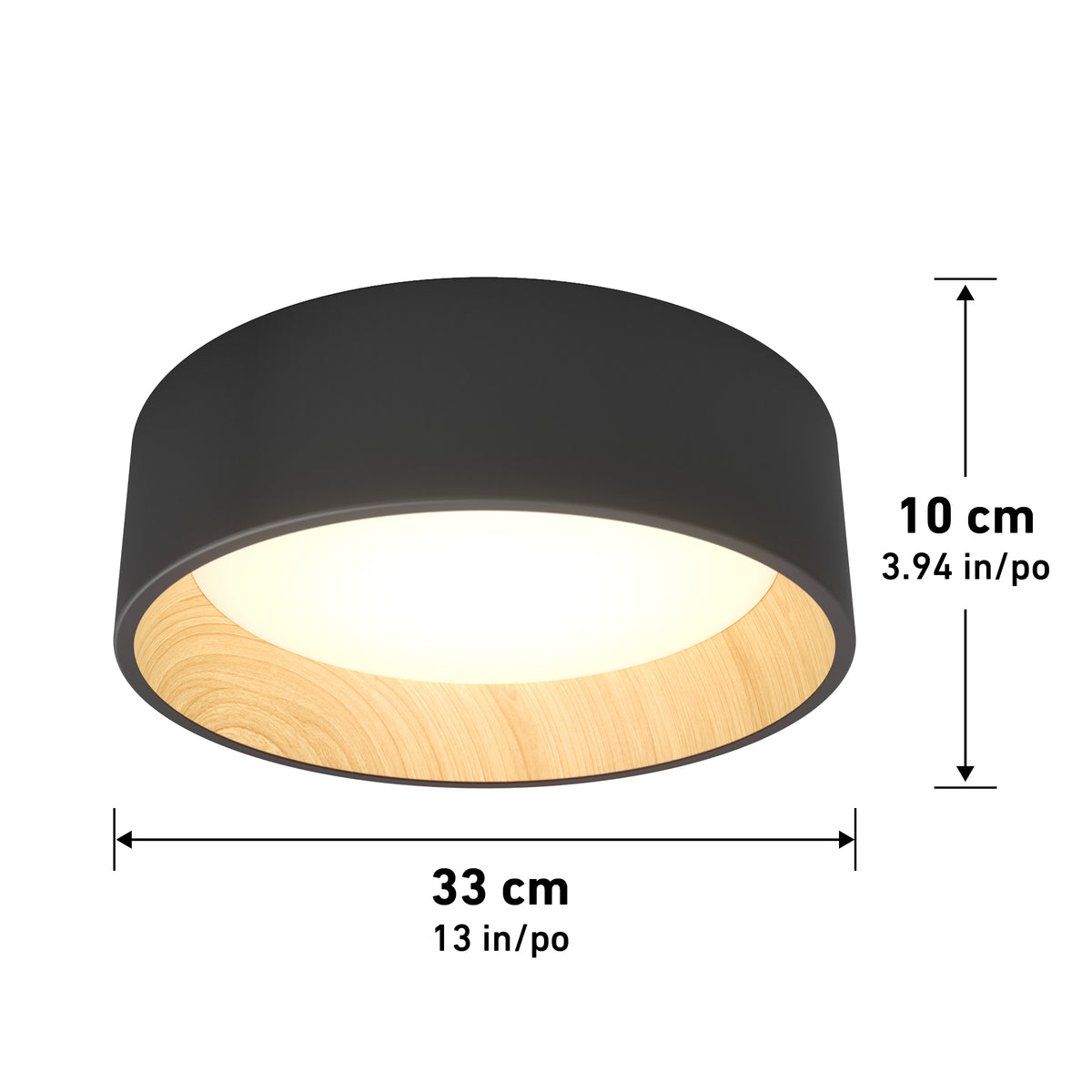 Alton luz de techo LED moderna empotrada 33 cm (13 in.) 3 CCT
