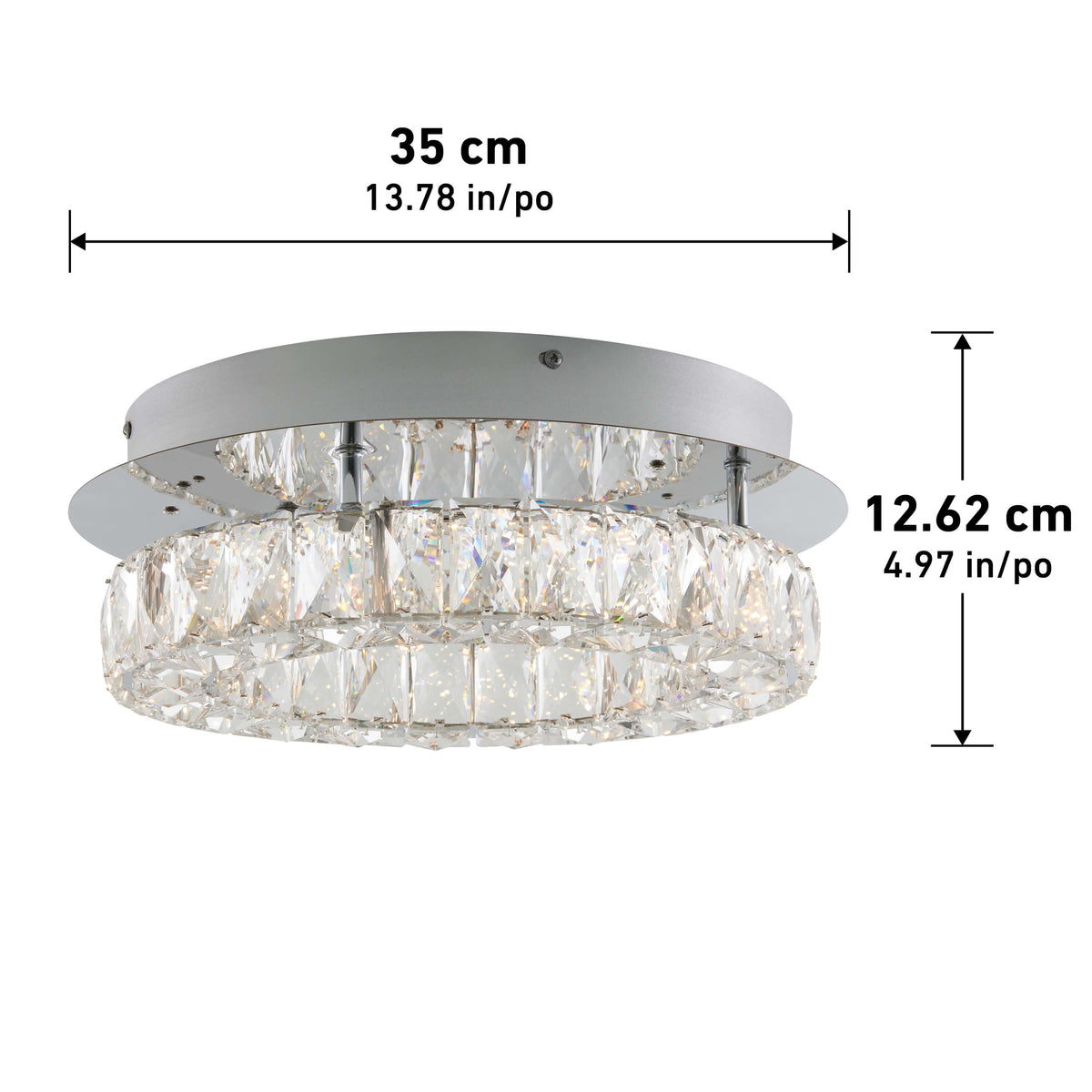 Celebrity luz de techo LED empotrada 35 cm (14 in.)