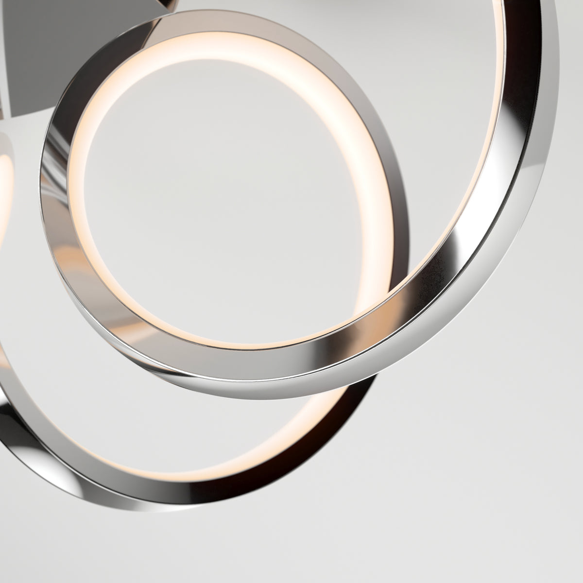 Swirl Ribbon LED flush mount light