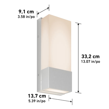 Dixon indoor-outdoor LED wall light