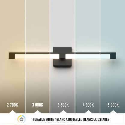 Tivoli LED bathroom vanity light 5 CCT