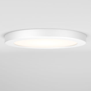 The Artika Europa Disk 7 in. LED modern flush mount light features a smooth, minimalist round design and 3 CCT adjustable white technology, emitting a soft, even glow on your ceiling.