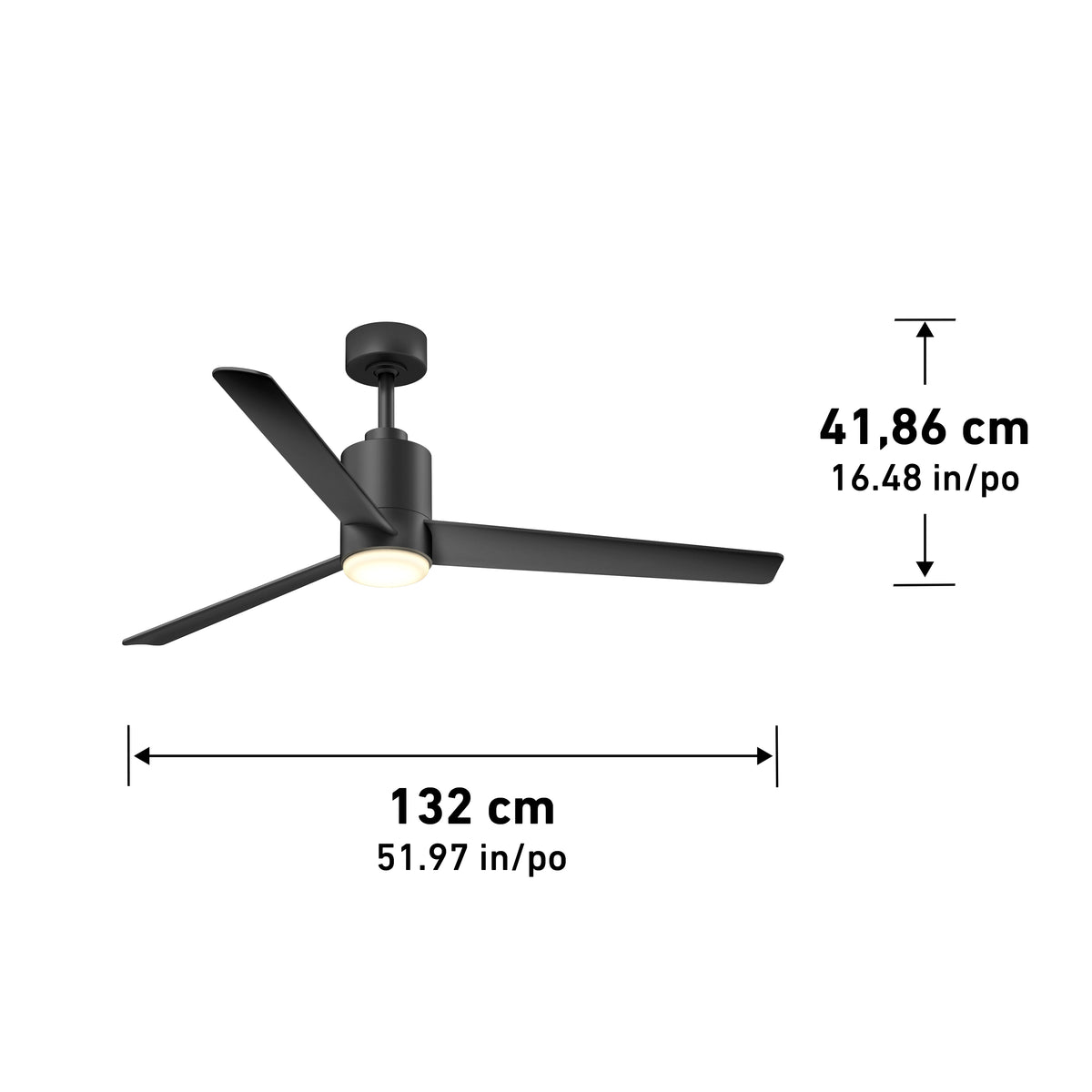 Ellison 52 in. LED modern ceiling fan - with remote