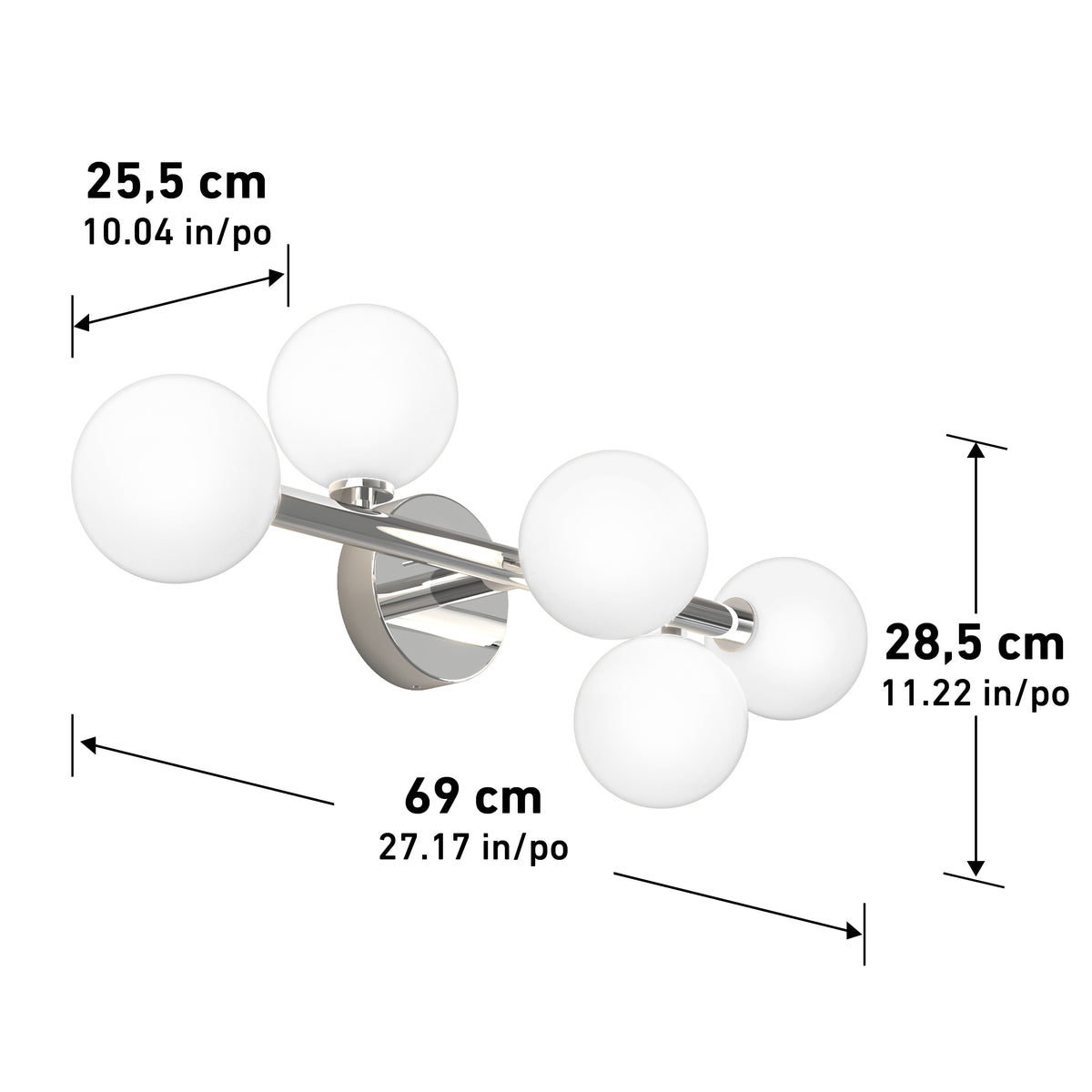 Bloom modern LED bathroom vanity light
