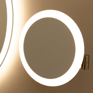 The Artika Radia 9 in. Cordless LED Cosmetic Mirror is round, wall-mounted, and features a bright light ring for flawless makeup.