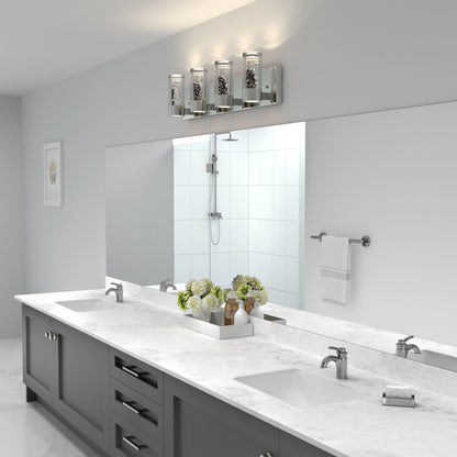 Ratio 4-light LED bathroom vanity light