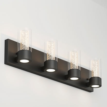 The Artika Essence 27-in modern LED vanity light features a sleek design and glowing light, perfect for any bathroom.