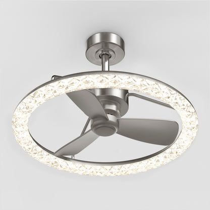 Carat 23" LED Modern Ceiling Fan with Remote Control