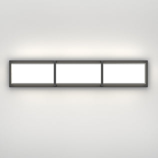 Artika Subway 27-in LED Vanity Light Bar in matte black, three-panel design, offers soft, even bathroom illumination.