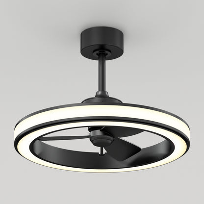 Edwin 23 in. LED modern ceiling fan 3 speeds - with remote