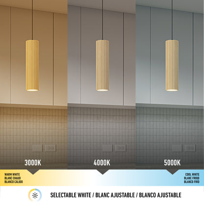 Groove lámpara suspendida moderno LED 3 CCT