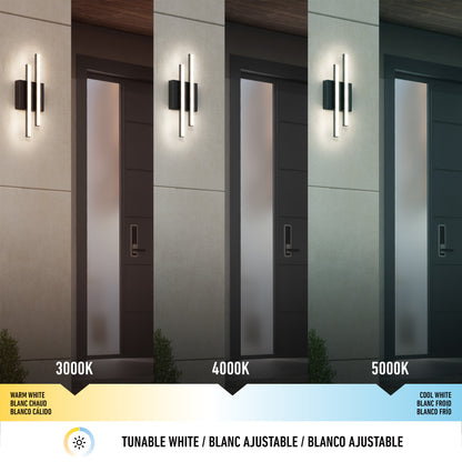 Grid indoor-outdoor LED wall light