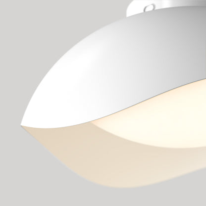 Adara 15 in. (38 cm) Modern LED Flush Mount Ceiling Light 5 CCT: a modern, bowl-shaped dimmable fixture with a matte white finish.