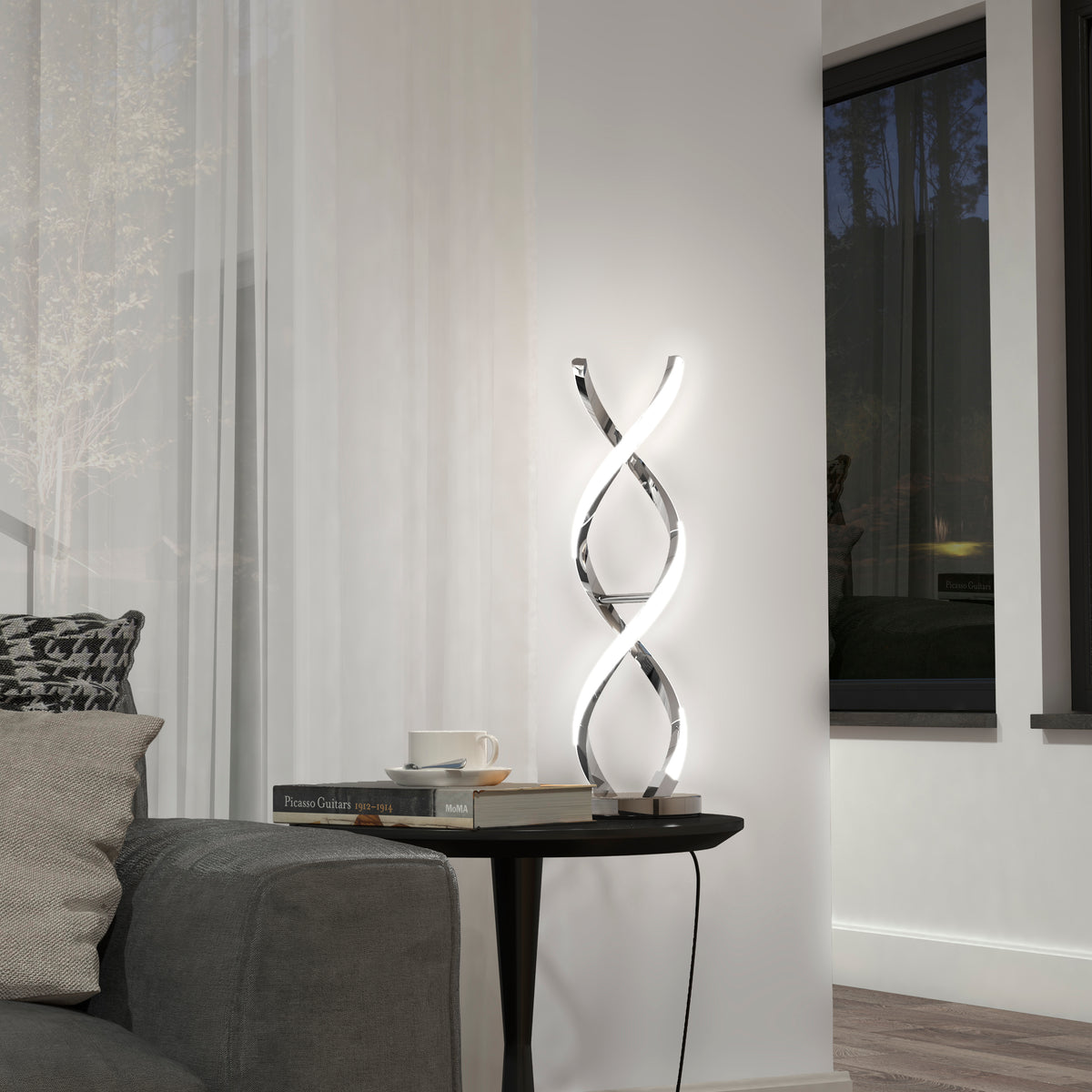 Swirl LED table lamp