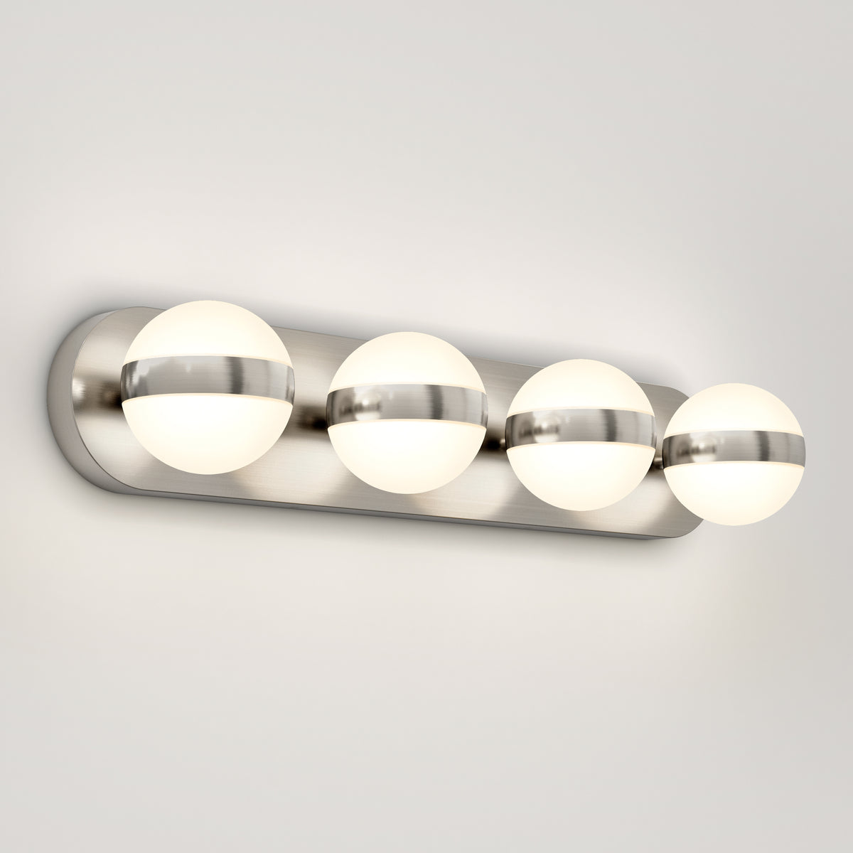 Baldric 27-in (69 cm) 4-Light Modern LED 3-CCT Vanity Light for Bathroom