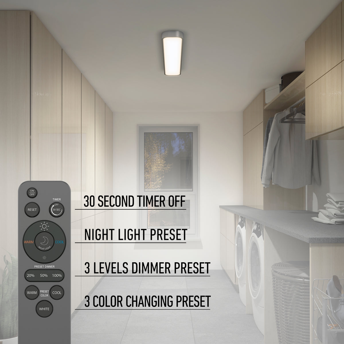 Europa luz de techo LED moderna empotrada 91 x 15 cm (36 x 6 in.)