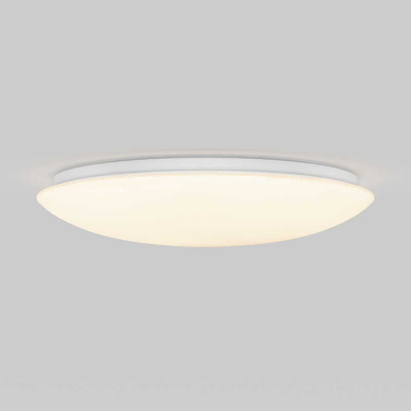 The Artika Empress 13 in. LED ceiling light features a white frosted diffuser and 3 adjustable color temperatures.