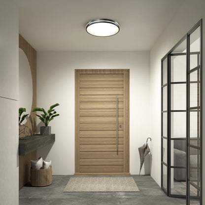 Delray 15.7 in. LED modern flush mount light 5 CCT
