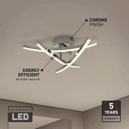 Orly modern LED flush mount light 3 CCT