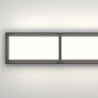 Artika Subway 27-in LED Vanity Light Bar has a matte frame, mounts on white walls, and emits a soft, modern glow.