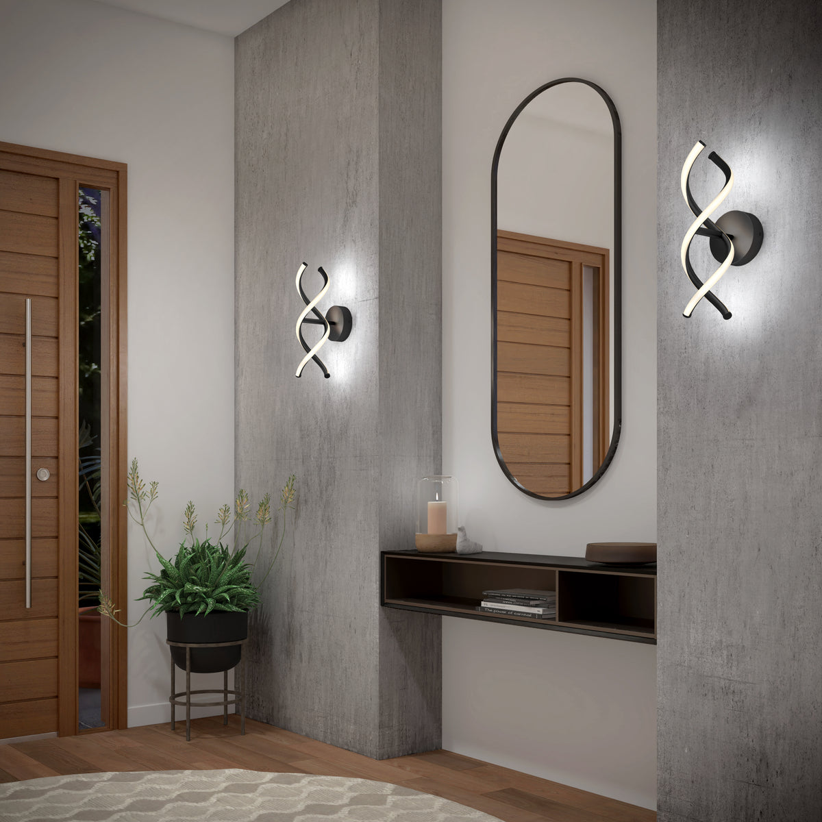 DNA modern LED wall sconce 3 CCT