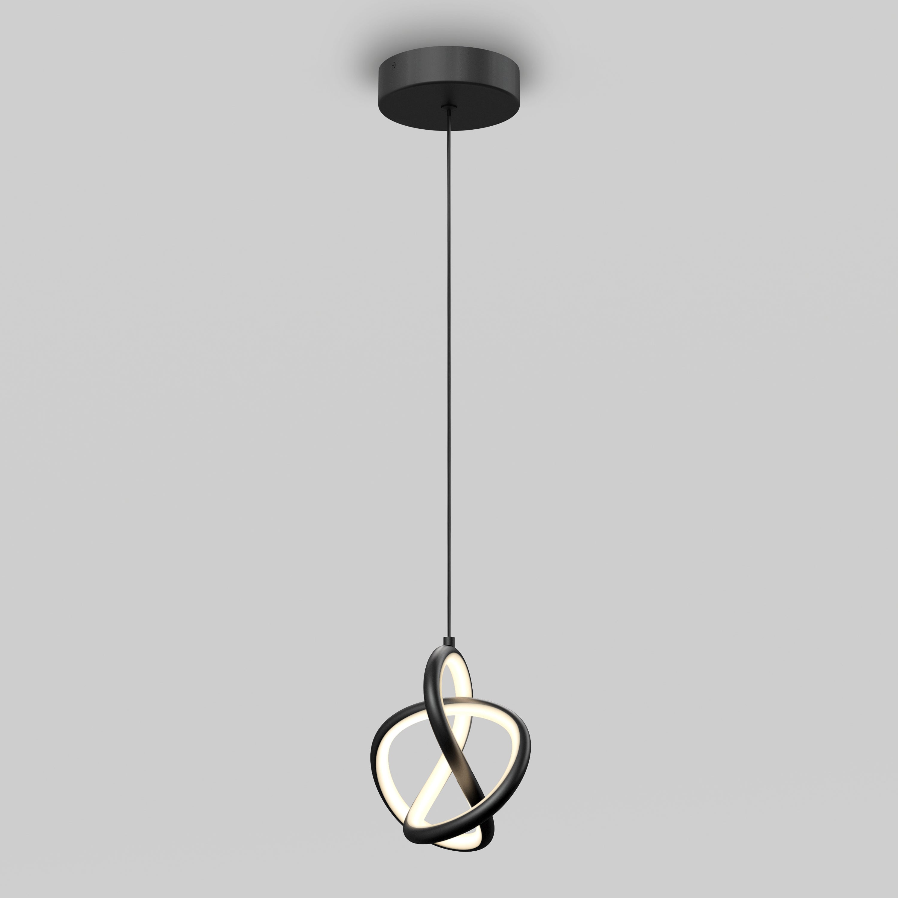 Zephyr modern LED pendant light 3 CCT black | Artika