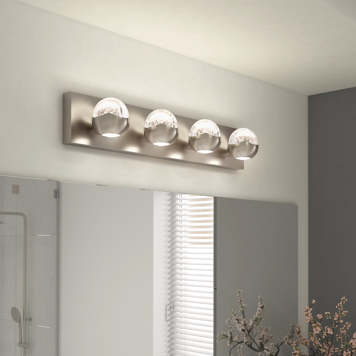Oracle 4 light LED bathroom vanity light