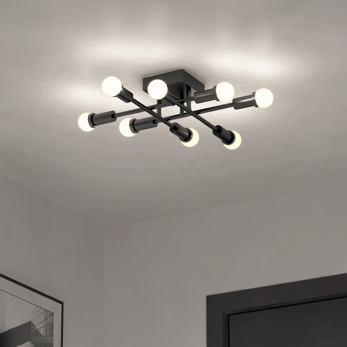 Aristo 21 in. (53 cm) Modern LED Flush Mount Ceiling Light 3 CCT