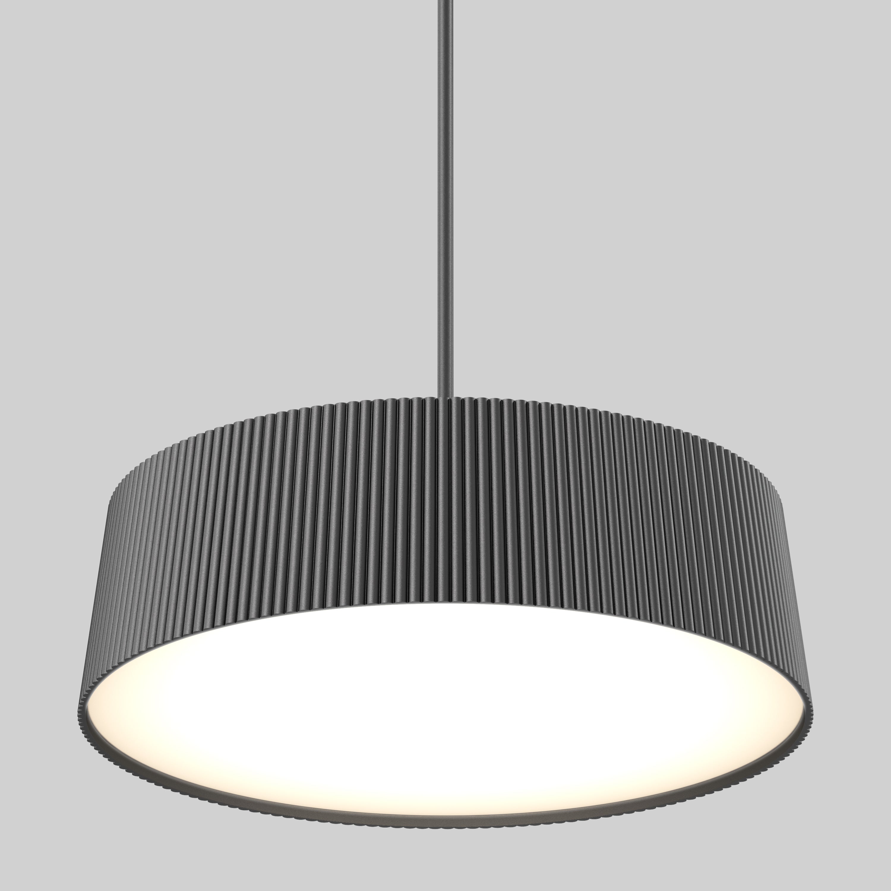Groove Drum LED contemporary pendant light 3 CCT - Thumbnail 3