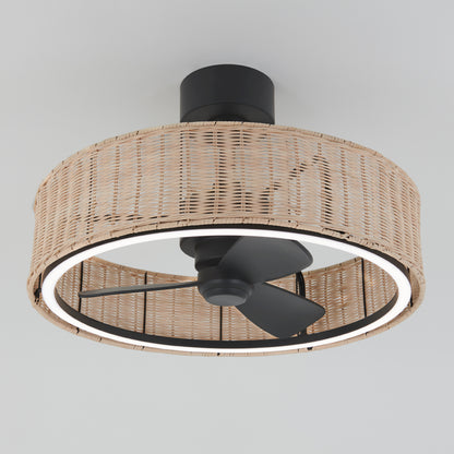 Kalani 24 in. LED modern ceiling fan 3 speeds - with remote