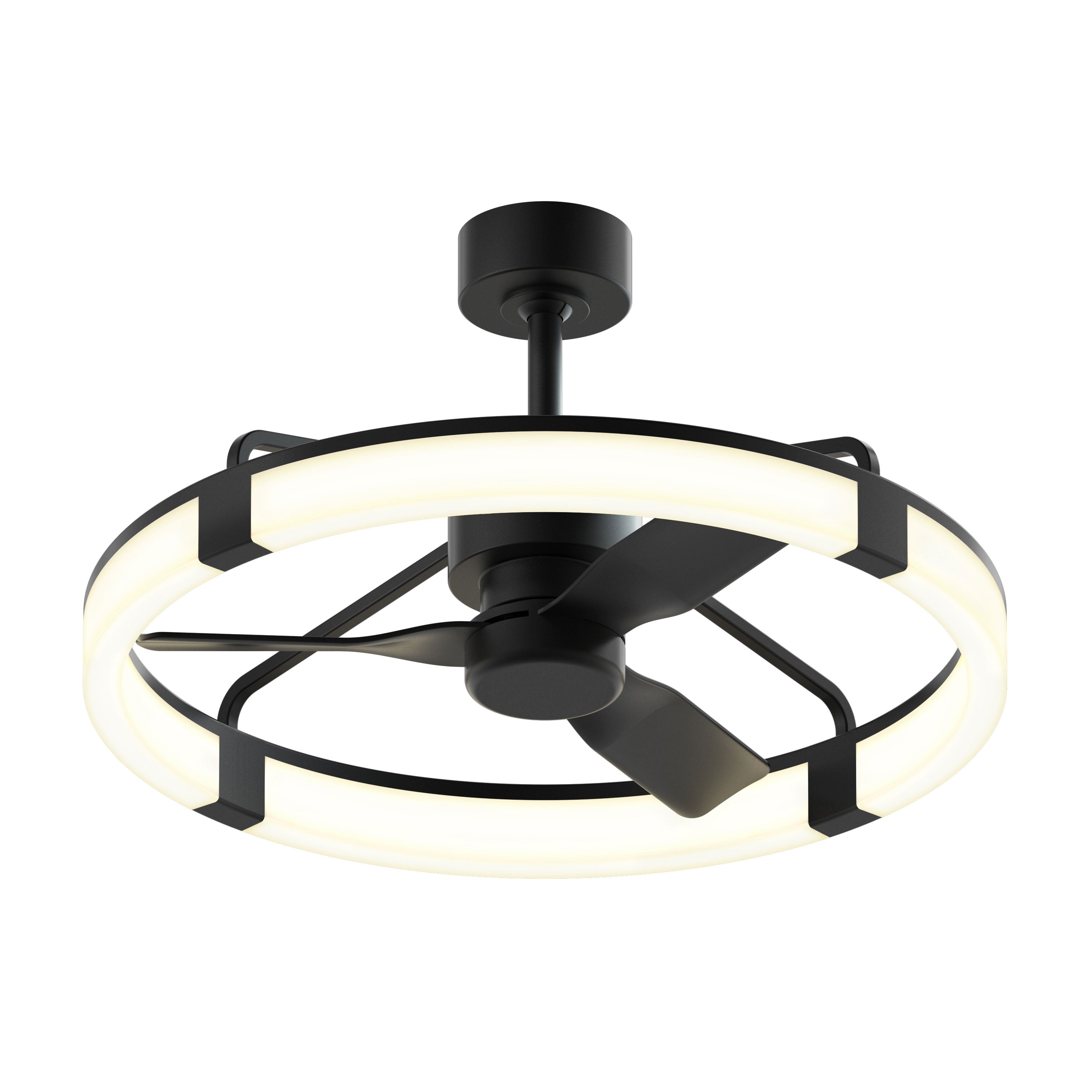 Sunnyvale 28 in. LED modern ceiling fan in Black | Artika