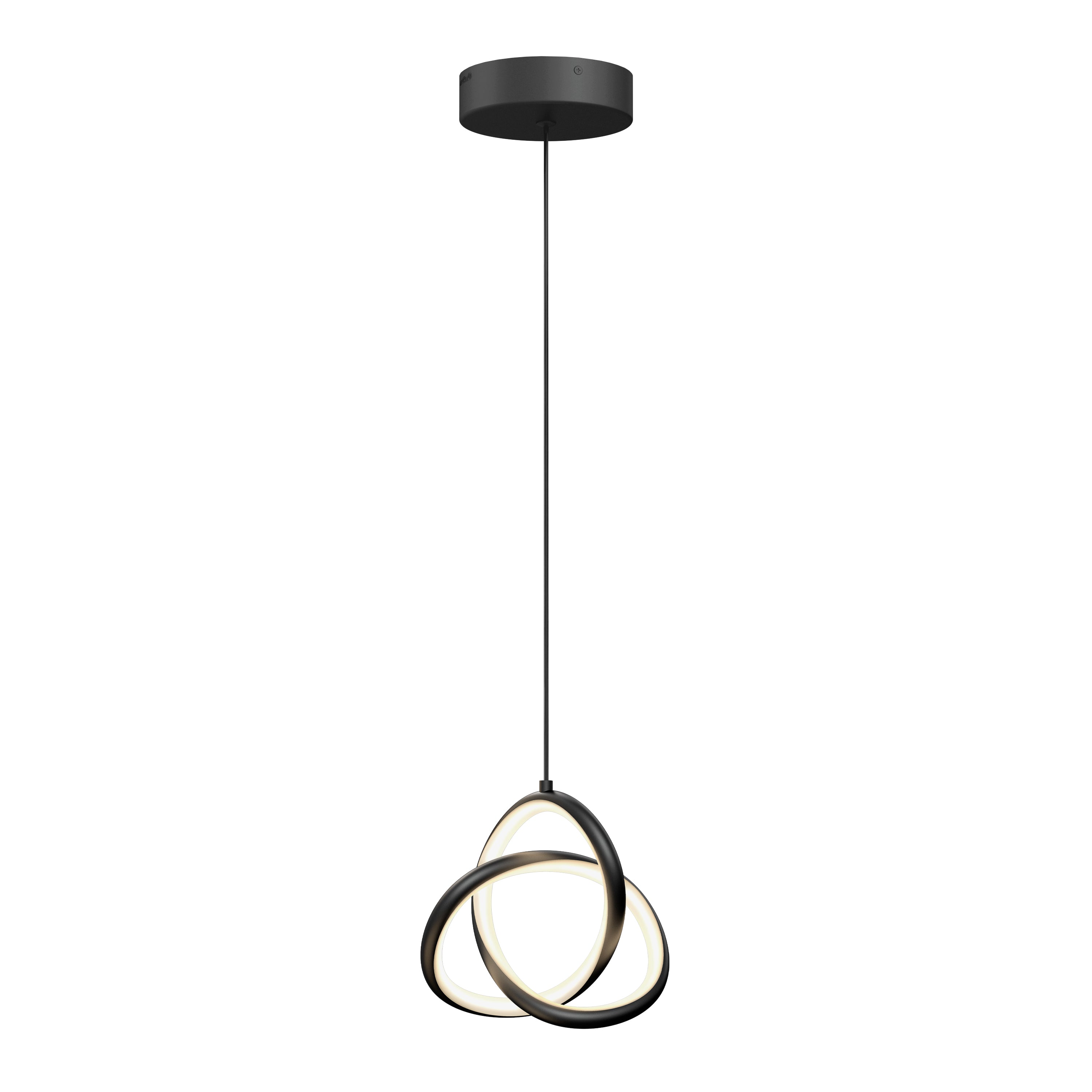 Zephyr modern LED pendant light 3 CCT black | Artika