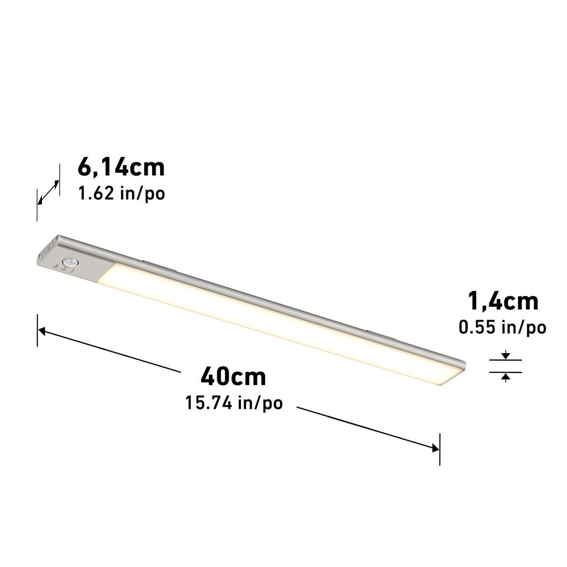 Outline under cabinet LED light 3CCT - pack of 3