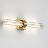Artika Dorado 27″ LED Wall Vanity provides soft, dimmable lighting with sleek glass rods, perfect for modern bathrooms.
