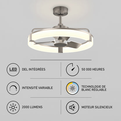 Sunnyvale 23 in. LED modern ceiling fan - with remote