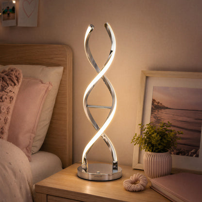 Swirl LED table lamp