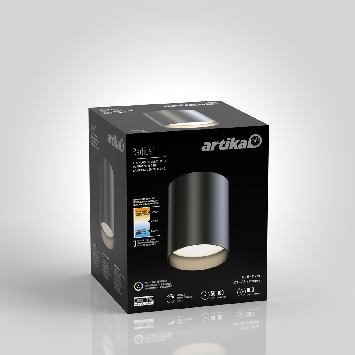 Radius LED flush mount light 3 CCT