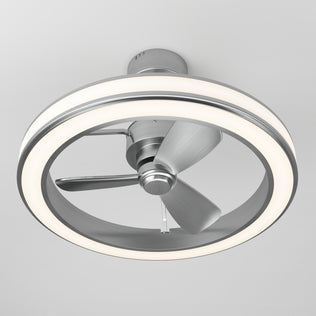 The Artika Edwin 25 in. LED ceiling fan features 3 speeds, a remote control, and mounts stylishly on any white ceiling.