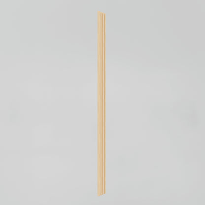 The Artika Panolok 30.67 ft wall panel kit (pack of 8) features single vertical light wooden strips with grooves, displayed against a plain white background.