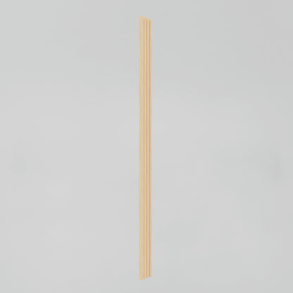 The Artika Panolok 30.67 ft wall panel kit (pack of 8) features vertically aligned panels with an oak finish, inspired by Scandinavian design, displayed against a plain light gray background.