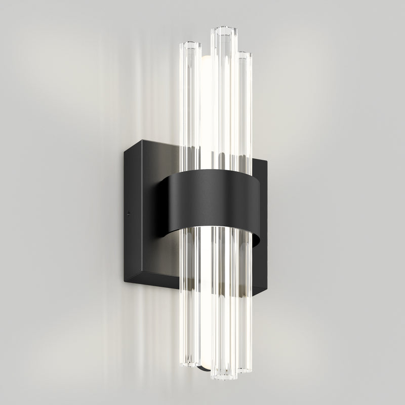 Dorado contemporary LED  wall sconce 3 CCT, Matte Black