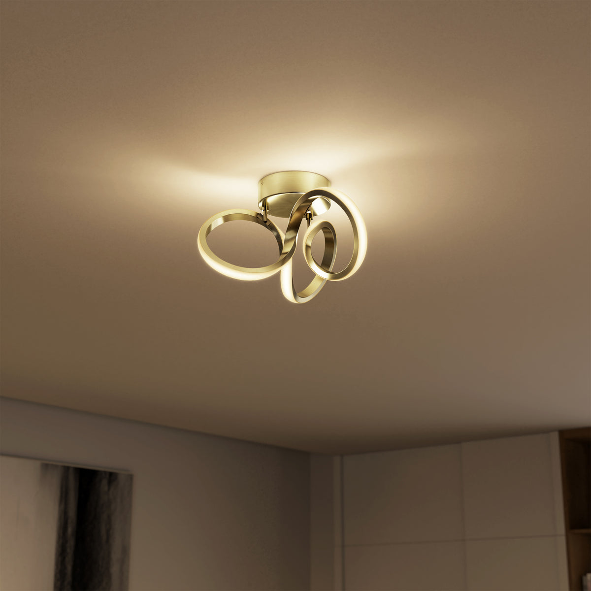 Swirl LED flush mount