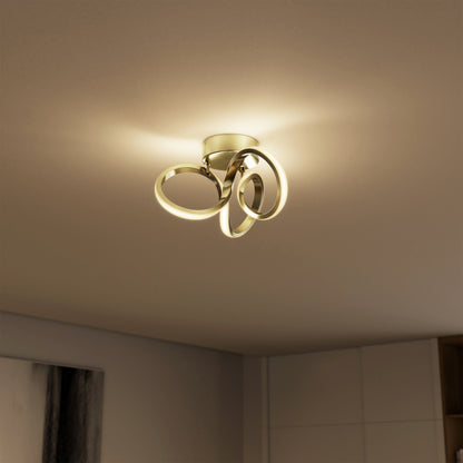 Swirl LED flush mount