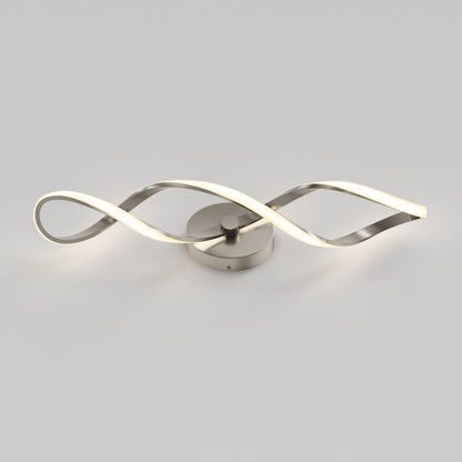Swirl LED bathroom vanity light